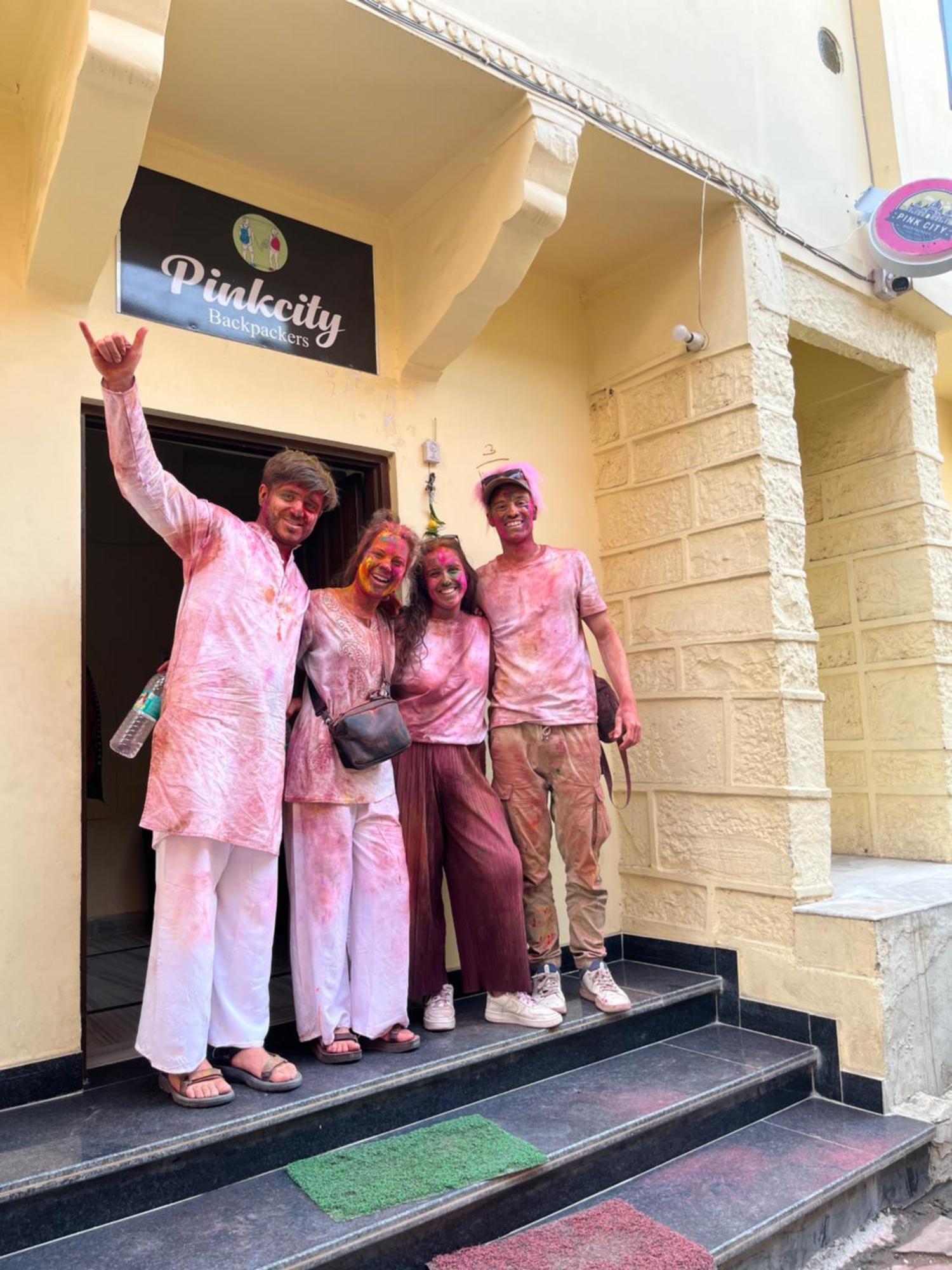 Pink City Backpackers Jaipur Eksteriør billede